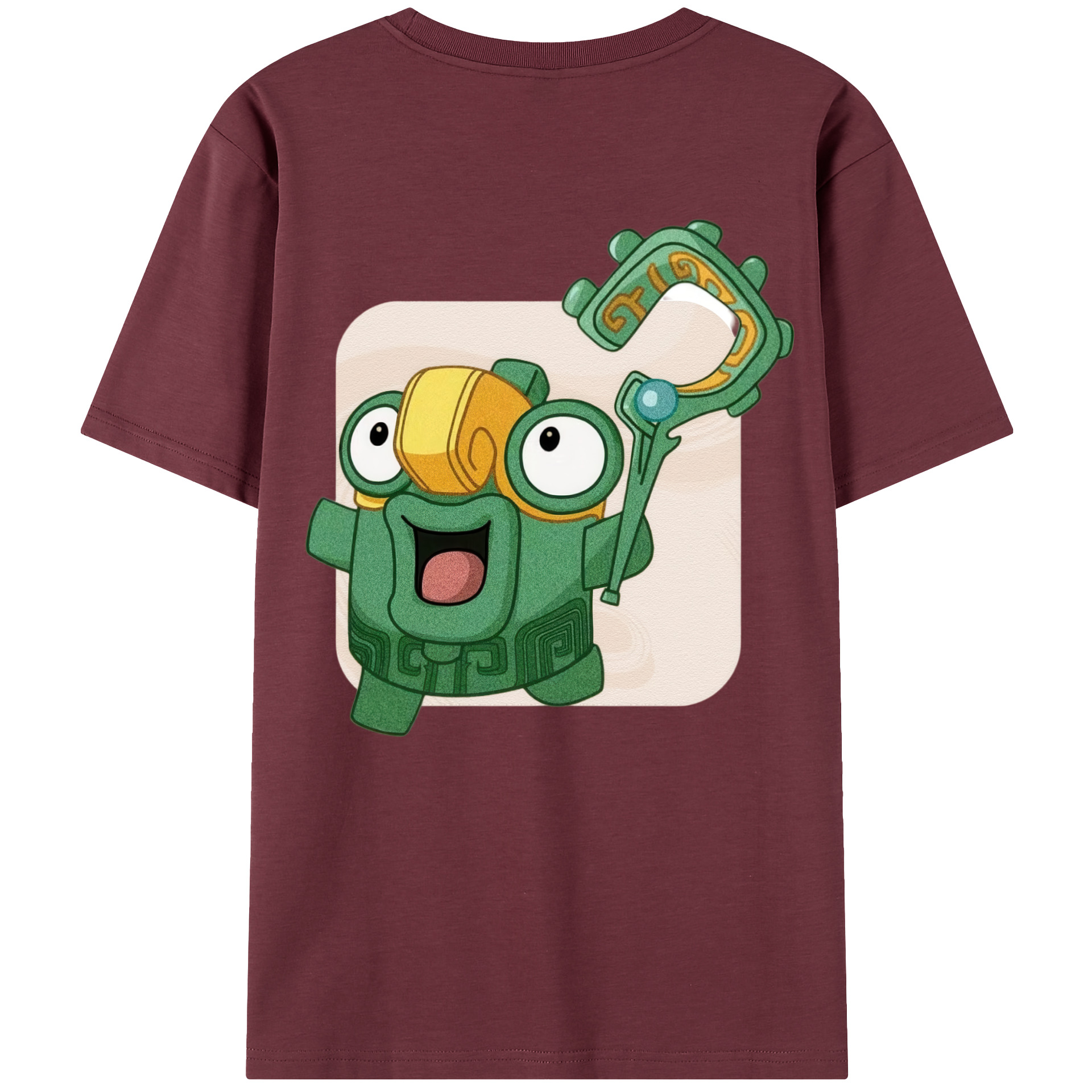（画像用） Ne Zha 2 ナタ 魔童の大暴れ 綿100％半袖Tシャツ（背面プリント）